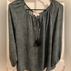 Loft blouse. Chevron pattern.